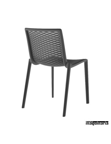 Silla bar RENETKAT color negro