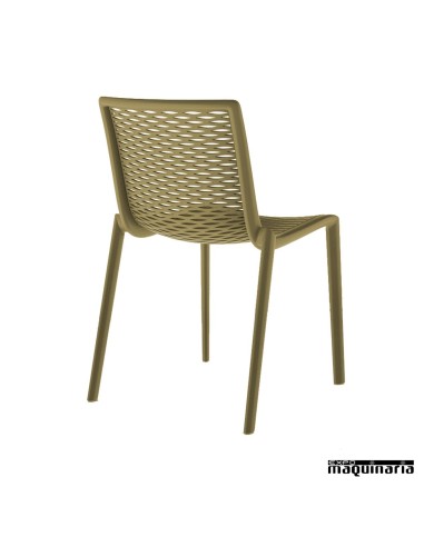 Silla bar RENETKAT color verde oliva