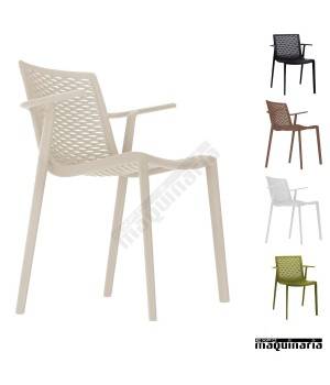 Silla bar RENETKAT-BRAZOS apilable