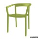 Silla bar con brazos apilable REPEACH-BRAZOS color verde oliva