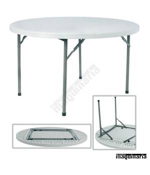 Mesas de catering RE Rossini (121,5 cm) redonda plegable