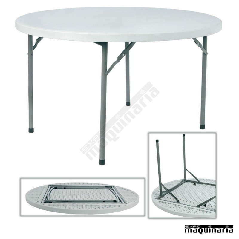 Mesas de catering RE Rossini (121,5 cm) redonda plegable