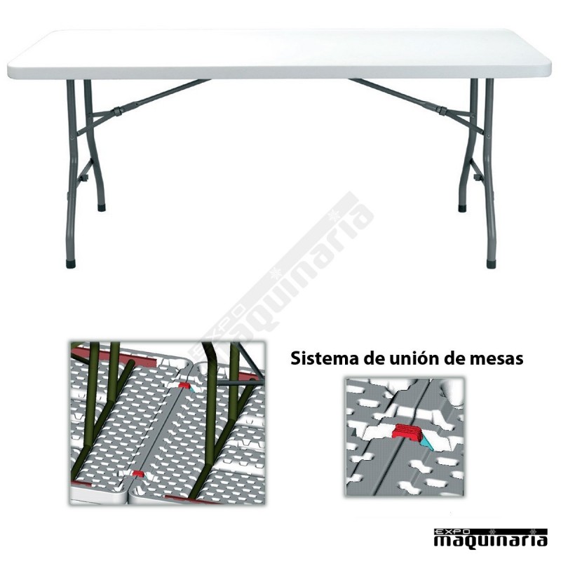 Mesas de catering RE Vivaldi (198 x 91 cm) PLEGABLE rectangular