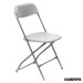 Silla plegable RE Sam acero pintado de catering color gris