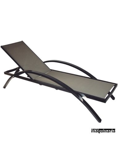 Tumbona de aluminio para hosteleria RECOMFORT