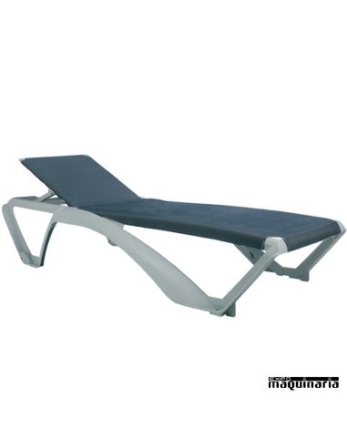Tumbona REMARINA GRIS PLATA