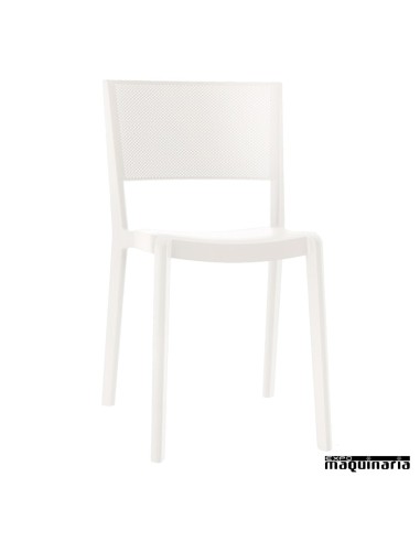 Silla de terraza RESPOT apilable color blanco