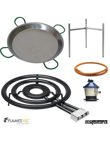 Para 120 raciones KIT de paellera pulida 
