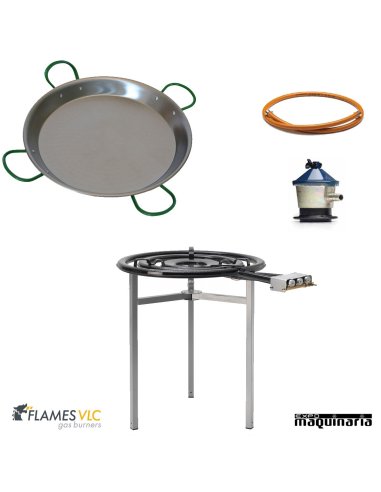 Para 120 raciones KIT de paellera pulida 