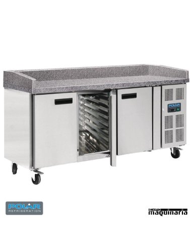 Mesa fría Euronorm 3 puertas encimera granito