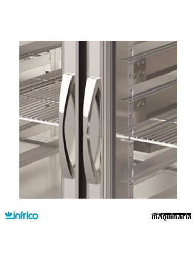 Mesa refrigerada con puertas cristal (2452 x 600 cm) BMPP 2500 CR detalle