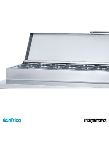 Mesa refrigerada para ensaladas (146,8x60 cm) BMPP1500EN detalle