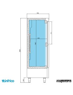 Nevera Vertical  Refrigerador INAN502TF 2