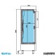 Nevera vertical Refrigerador (138.5 x 70 cm) INAN1003T/F