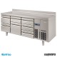 Mesa refrigerada (196 x 70 cm) BMGN 1960 II cajones