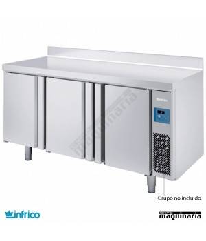 Mesa refrigerada GN1/1 SIN MOTOR (165.2,4x70 cm) BMGN1960GR