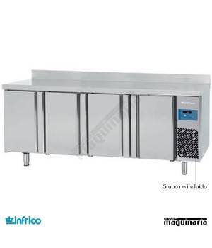 Mesa refrigerada GN1/1 SIN MOTOR (222,4x70 cm) BMGN2450GR