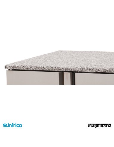 Mesa refrigerada pasteleria (218,5x80 cm) MR2190 detalle granito