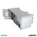 Mesa refrigerada pasteleria Central-cristal (218,5x80 cm) MR2190PDCR abierto