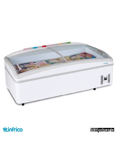 Arcon Congelador 470L. P. de cristal 199x92x79 cm 