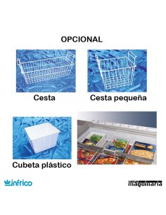 Arcon Congelador 805L.  P. de cristal 250.5x96x78 cm 2