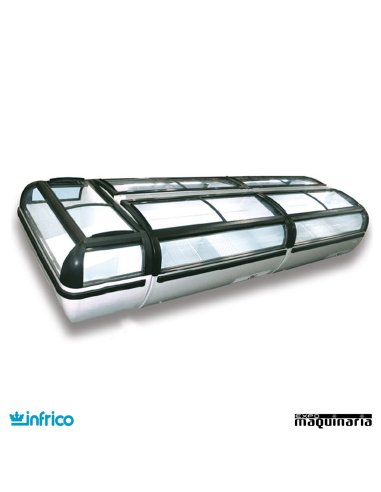 Arcon Congelador 370L. P. de cristal 182.8x84x90 cm composición