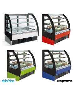 Vitrina expositora de pastelería INVBR12R de 125 cm 2