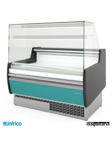 Vitrina cristal plano frío estático con reserva 1.25m 
