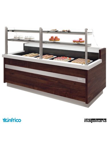 Vitrina Pastelería Cristal Recto Frío ventilado sin reserva 1.8m