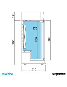 Nevera vertical Refrigerador INERV15PP  2