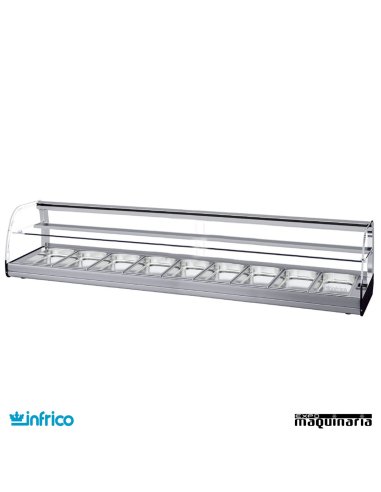 Vitrina DOBLE con GRUPO REMOTO -9 bandejas INFRICO 