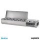 Vitrinas para ingredientes pizzas VIP1490-1/4 con tapa inox.