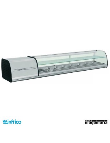Vitrina DOBLE tapas - 8 Bandejas INFRICO VET8DP