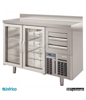 Mesa alta puerta cristal (146,8 x 60 cm) FMPP 1500 CR