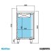 Mesa  alta puerta cristal (146,8 x 60 cm) FMPP 1500 CR medidas