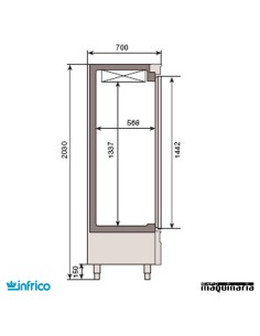 Nevera vertical Refrigerador (208.1 x 70 cm) AN1603T/F 2