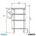 Mueble Cafetero Inoxidable  Infrico MCAF 2000 perfil medidas cajón