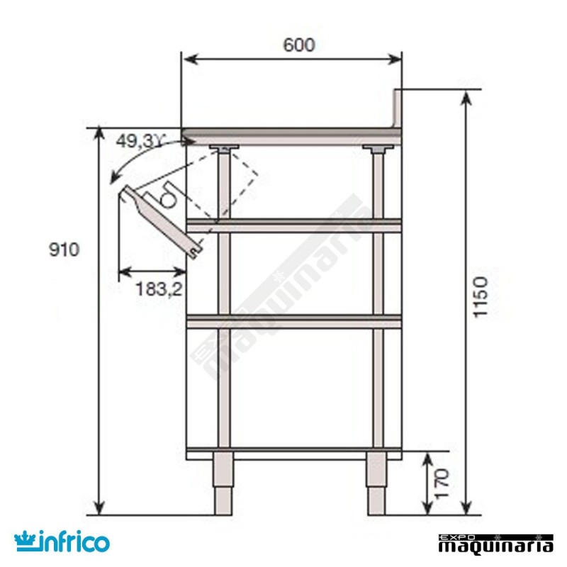 Mueble Cafetero MCAF 2500 INFRICO