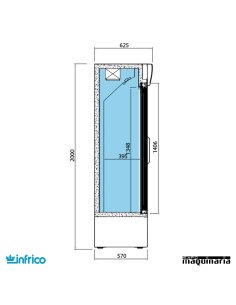 Nevera Expositor de botellas ERC 65 2
