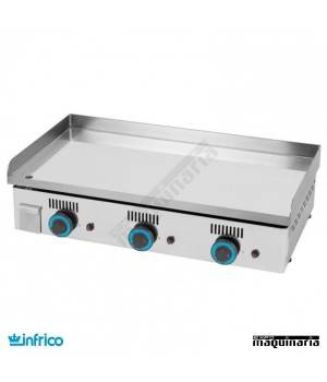 Plancha a gas IN PG100NC CROMO-DURO -15mm.