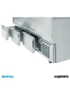 Botellero inox con cajones EBC 1000 II 2