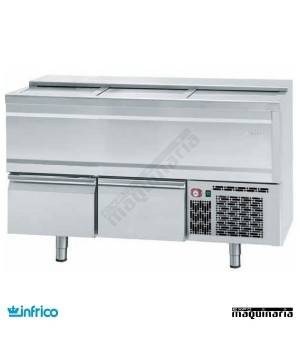 Botellero inox con cajones EBC 1500 II