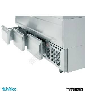 Botellero inox con cajones EBC 2000 II cajones