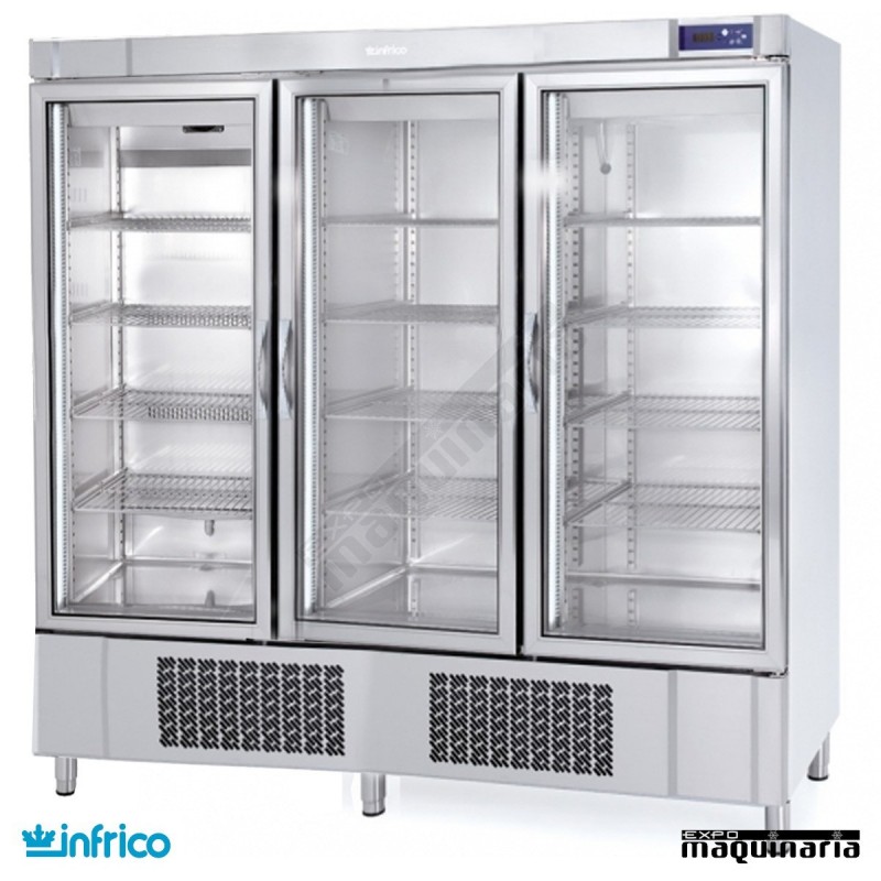 Nevera Refrigerador con Puerta de Cristal INAEX1600TF