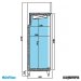 Nevera Refrigerador con Puerta de Cristal INAGN300CR medidas