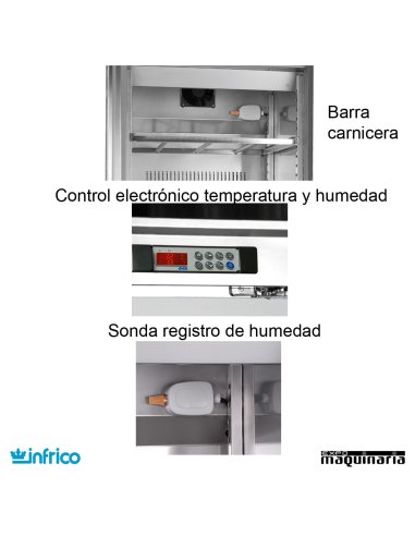 Nevera para Secado de Embutidos INAN501SC detalles