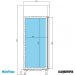 Nevera Vertical Refrigerador Gastronorm Pescado  INAGB701PESC medidas