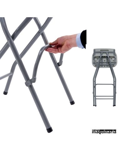 Taburete plegable ZO-MARKUS plegable de polipropileno