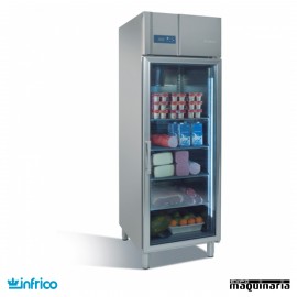 Nevera Refrigerador Expositor GN 2/1 con Puerta de Cristal