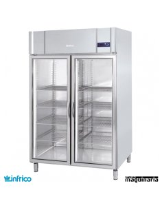 Nevera Refrigerador Expositor GN 2/1 con Puerta de Cristal INAGB1402CR